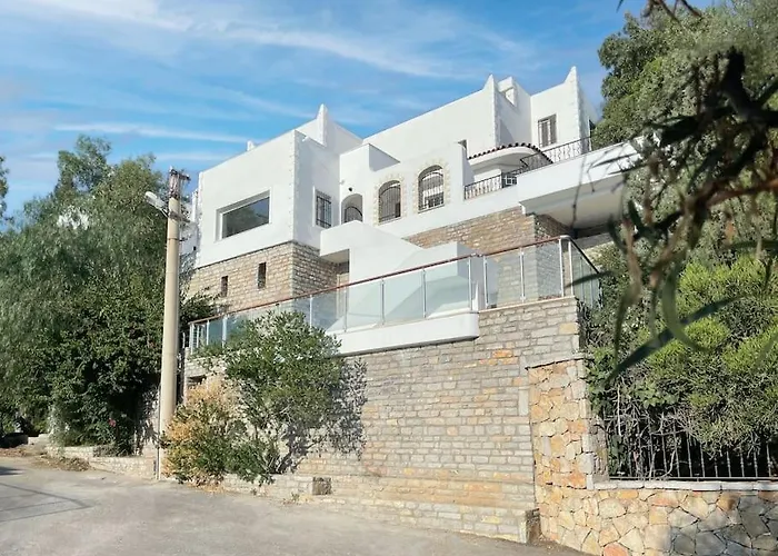 Private 5-bedroom With Pool And Sea View In Villa Bodrum